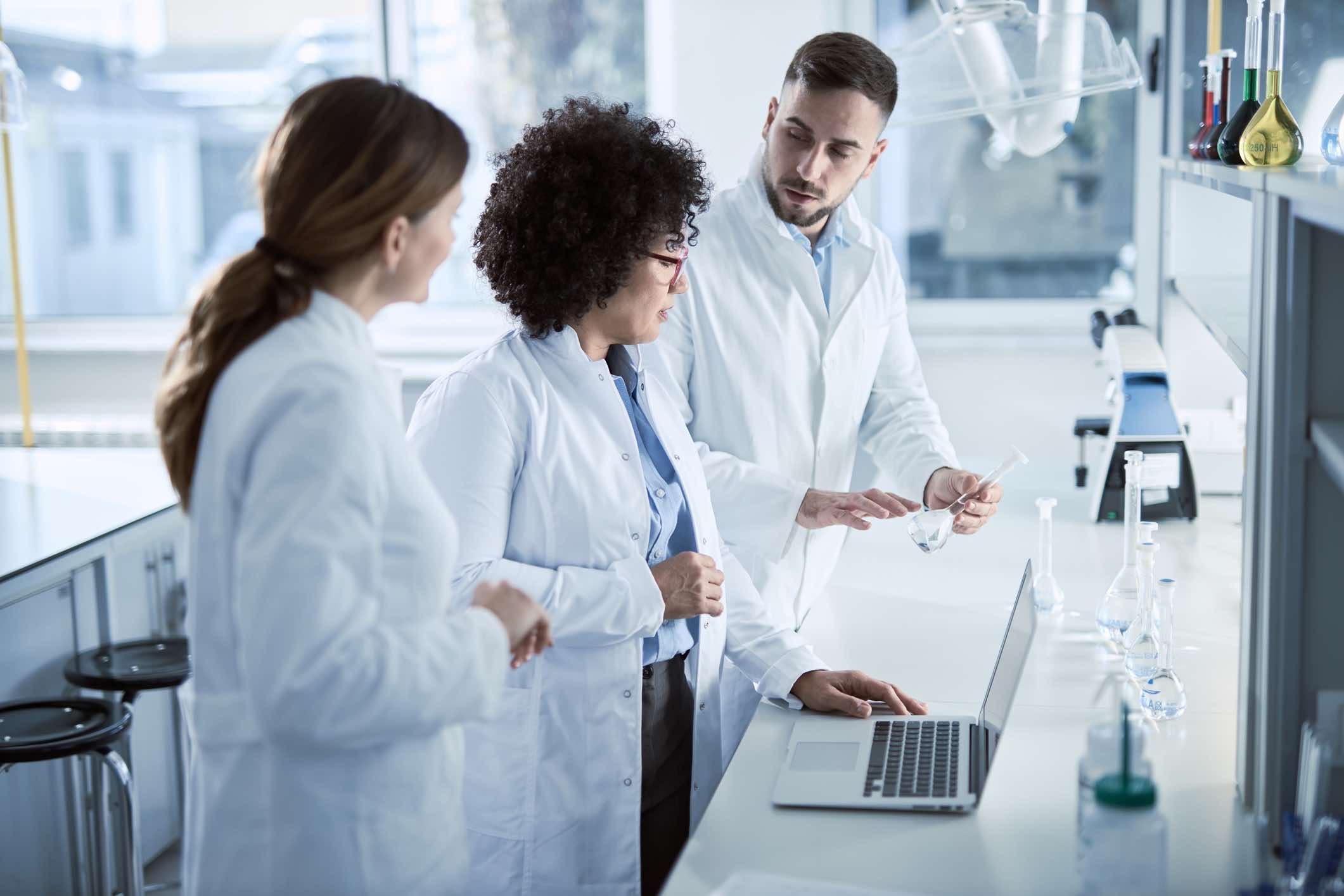 Life-Sciences professionals working together
